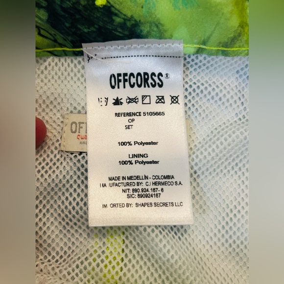 NEW OFFCORSS Boys Swim Trunks Size 10 Green Jellyfish and Seahorses NWT - Picture 5 of 14